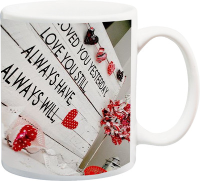 ME&YOU Gift for Husband/Wife/Girlfriend/Boyfriend/Lover;" Loved you yestreay Beautiful Colorfull 3D printed Ceramic Mug(325 ml), Multicolor
ME&YOU Gift for Husband/Wife/Girlfriend/Boyfriend/Lover;" Loved you yestreay Beautiful Colorfull 3D printed Ceramic Mug(325 ml), Multicolor