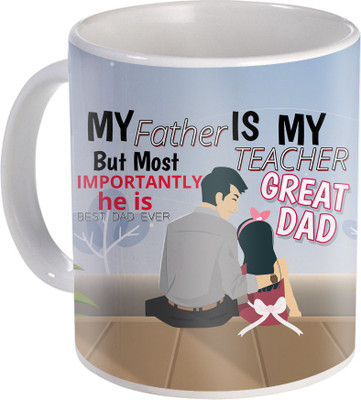 SKY TRENDS Gift For Fathers Day In Coffee His Anniversary/Birthday Present JSD-049 Ceramic Mug(350 ml), Multicolor
SKY TRENDS Gift For Fathers Day In Coffee His Anniversary/Birthday Present JSD-049 Ceramic Mug(350 ml), Multicolor