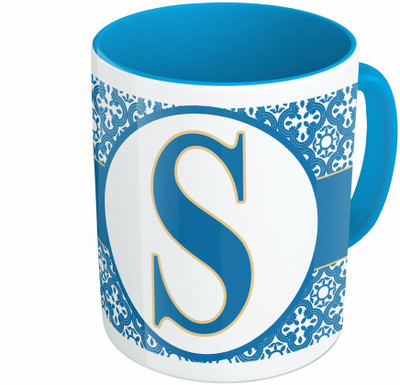 MiiCreations Printed Two Tone Blue And White Alphabet Letter "S" Ceramic Mug(325 ml)
MiiCreations Printed Two Tone Blue And White Alphabet Letter "S" Ceramic Mug(325 ml)