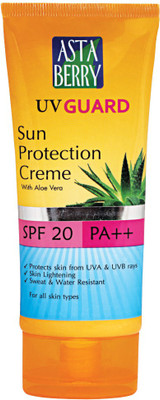 Astaberry Broad Spectrum Protection From UVA & UVB Rays. Lightens Skin Tone. Sweat & Water Resistant - SPF 20 PA++(50 ml)
Astaberry Broad Spectrum Protection From UVA & UVB Rays. Lightens Skin Tone. Sweat & Water Resistant - SPF 20 PA++(50 ml)