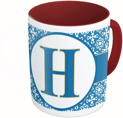 MiiCreations Printed Two Tone Maroon And White Alphabet Letter "H" Ceramic Mug(325 ml)
MiiCreations Printed Two Tone Maroon And White Alphabet Letter "H" Ceramic Mug(325 ml)