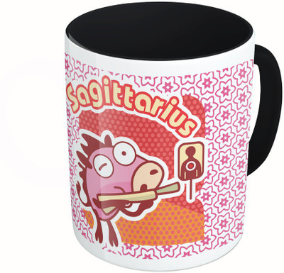 MiiCreations Printed Two Tone Black And White Zodiac Sign Sagittarius Ceramic Mug(325 ml), Multicolor
MiiCreations Printed Two Tone Black And White Zodiac Sign Sagittarius Ceramic Mug(325 ml), Multicolor