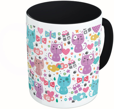 MiiCreations Printed Two Tone Black And White Cute Cat Faces Ceramic Mug(325 ml), Multicolor
MiiCreations Printed Two Tone Black And White Cute Cat Faces Ceramic Mug(325 ml), Multicolor