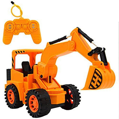 HALO NATION Remote Control JCB Style Excavator Construction toy(Yellow)