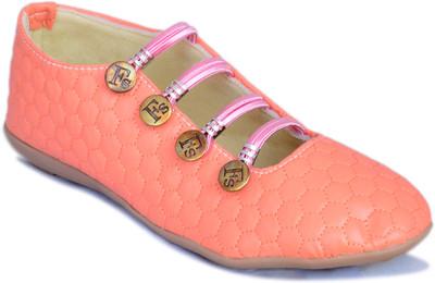 Myra Football Design Bellies For Women(Orange, Coral football design
