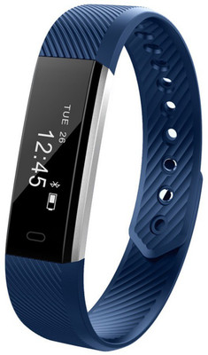 fbandz ID115HR Fitness Smart Band(Blue Strap, Size