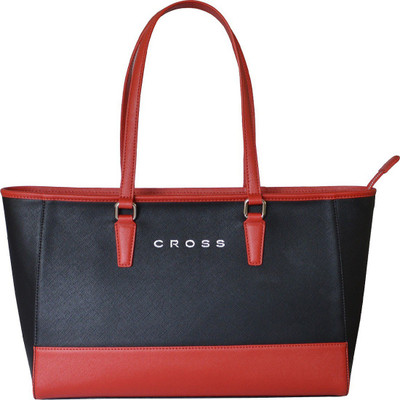 Cross Andorra Horizontal Tote Bag Sling Bag(Red, Black, 10 inch)