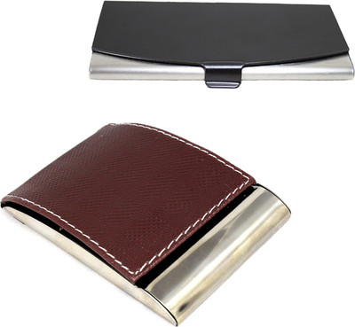 Stealodeal |Combo of 2|Unisex Top Brown Leather Coated With Black Steel 15 Card Holder(Set of 2, Brown, Black)
Stealodeal |Combo of 2|Unisex Top Brown Leather Coated With Black Steel 15 Card Holder(Set of 2, Brown, Black)