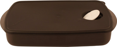 Tupperware Crestal way - 1400 ml Plastic Grocery Container(Brown)