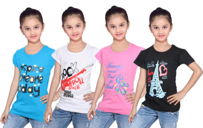 IndiWeaves Girls Printed Cotton T Shirt(Multicolor, Pack of 4, Black;blue;pink;white
IndiWeaves Girls Printed Cotton T Shirt(Multicolor, Pack of 4, Black;blue;pink;white