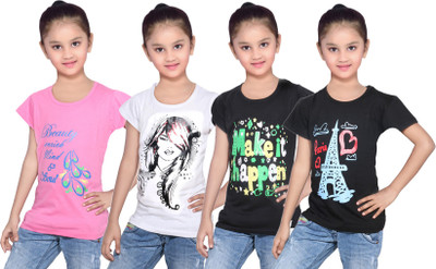 IndiWeaves Girls Printed Cotton T Shirt(Multicolor, Pack of 4, Black;pink;white
IndiWeaves Girls Printed Cotton T Shirt(Multicolor, Pack of 4, Black;pink;white