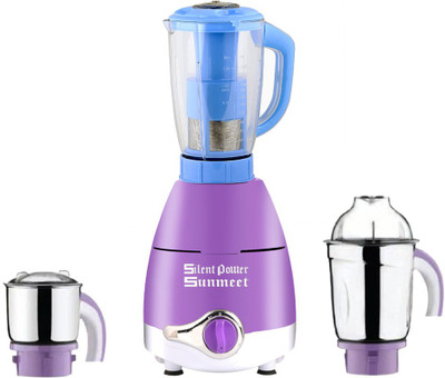 SilentPowerSunmeet ABS Plastic LPMA17_140 750 W Juicer Mixer Grinder(Lavender, 3 Jars)
SilentPowerSunmeet ABS Plastic LPMA17_140 750 W Juicer Mixer Grinder(Lavender, 3 Jars)