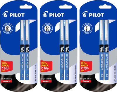 Pilot V5 Roller Ball Pen(Pack of 3)