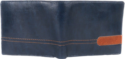 LANDER Men Blue Artificial Leather Wallet(6 Card Slots)