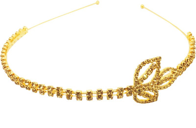 AccessHer Rhinestone Studded Golden Metal Head band Crown for Girls and Women Hair Band(Gold)
AccessHer Rhinestone Studded Golden Metal Head band Crown for Girls and Women Hair Band(Gold)
