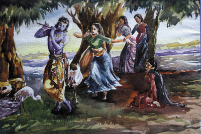 RadhaKripa lord krishna and radha Poster Paper Print(18 inch X 12 inch, Rolled)