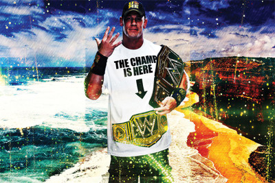 RadhaKripa john cena the champe is here Poster Paper Print(18 inch X 12 inch, Rolled)