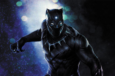 RadhaKripa black panther Paper Print(18 inch X 12 inch, Rolled)