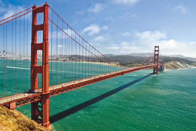 RadhaKripa golden gate bridge Poster Paper Print(18 inch X 12 inch, Rolled)