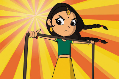 RadhaKripa angry choti anandi Paper Print(18 inch X 12 inch, Rolled)