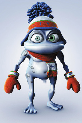 RadhaKripa crazy frog Paper Print(18 inch X 12 inch, Rolled)