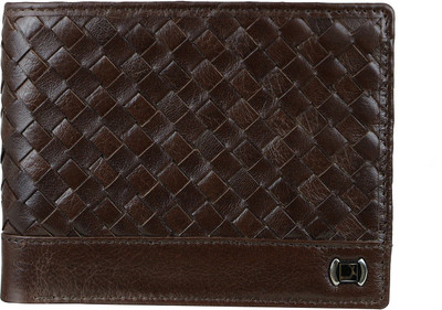 Da Milano Men Brown Genuine Leather Wallet(6 Card Slots)
