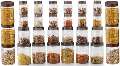Steelo 30 pcs PET Container Set - 300ml x 12, 600ml x 6, 1200ml x 6, 2000ml x 6 (Solitaire) - 300 ml, 600 ml, 1200 ml, 2000 ml Plastic Grocery Container(Pack of 30, Clear)
Steelo 30 pcs PET Container Set - 300ml x 12, 600ml x 6, 1200ml x 6, 2000ml x 6 (Solitaire) - 300 ml, 600 ml, 1200 ml, 2000 ml Plastic Grocery Container(Pack of 30, Clear)