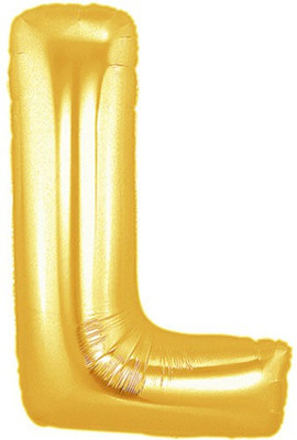 ROCK THE PARTY Solid 16 INCHES LETTER Balloon(Gold, Pack of 1)
