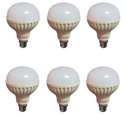 AnnieBlossom 9 W Standard B22 LED Bulb(White, Pack of 6)