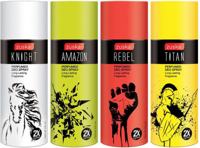 Zuska Perfumed Deo (12 units each fragrance) Deodorant Spray - For Men & Women(150 ml)
Zuska Perfumed Deo (12 units each fragrance) Deodorant Spray - For Men & Women(150 ml)