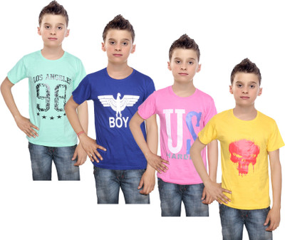 IndiWeaves Boys Printed Cotton T Shirt(Multicolor, Pack of 4, Blue;green;pink;yellow
IndiWeaves Boys Printed Cotton T Shirt(Multicolor, Pack of 4, Blue;green;pink;yellow
