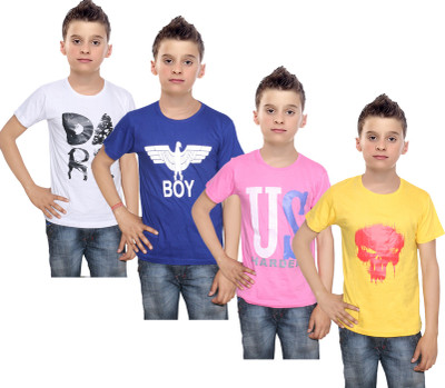 IndiWeaves Boys Printed Cotton T Shirt(Multicolor, Pack of 4, Blue;pink;white;yellow
IndiWeaves Boys Printed Cotton T Shirt(Multicolor, Pack of 4, Blue;pink;white;yellow