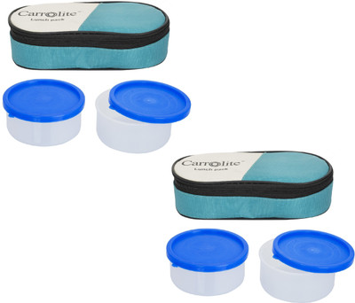 Carrolite Combo Century Green -White Plastic 4 Containers Lunch Box(800 ml), Multicolor
Carrolite Combo Century Green -White Plastic 4 Containers Lunch Box(800 ml), Multicolor