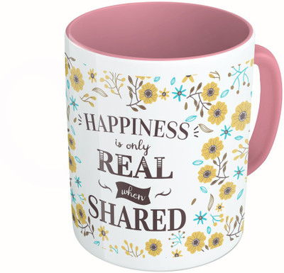 MiiCreations Printed Two Tone Pink And White Happiness Is Only Real Shen Shared Ceramic Mug(325 ml)
MiiCreations Printed Two Tone Pink And White Happiness Is Only Real Shen Shared Ceramic Mug(325 ml)