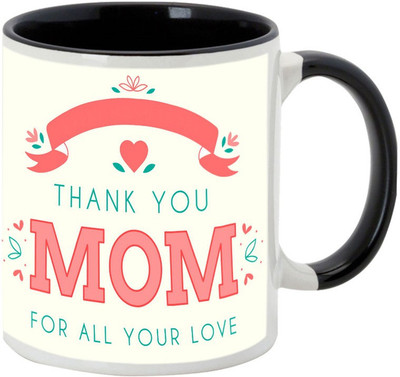 AllUPrints Thank You Mom For Being The Best Mother Black Ceramic Mug(325 ml), Multicolor
AllUPrints Thank You Mom For Being The Best Mother Black Ceramic Mug(325 ml), Multicolor