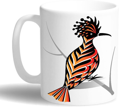 PRINT OPERA Bird Ceramic Mug(330 ml), Multicolor