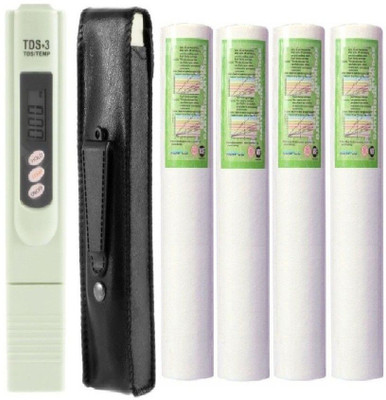BalRama Kemflo Purerite Original Genuine Kemflow Spun PP 10" + Digital Tds Meter Tds-3 Water Quality Tester Purity Indicator + Temperature Display + Leather Carry Case for RO Service Lab Equipment Office Supplies Water-Safety Pen Type Pocket Sized Handhel
BalRama Kemflo Purerite Original Genuine Kemflow Spun PP 10" + Digital Tds Meter Tds-3 Water Quality Tester Purity Indicator + Temperature Display + Leather Carry Case for RO Service Lab Equipment Office Supplies Water-Safety Pen Type Pocket Sized Handhel