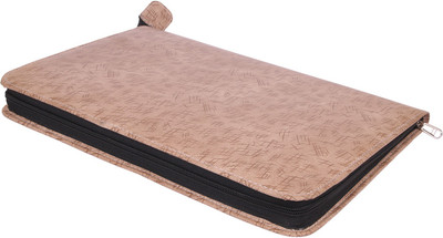 AmazingHind Faux Leather Document Folder(Set Of 1, Camel)