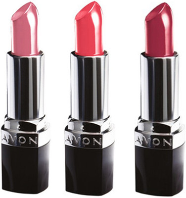 Avon Anew True Color Lipstick SPF 15 (set of 3)(Wine Berry - Sunny Pink - Silky Peach, 11.4 g)
Avon Anew True Color Lipstick SPF 15 (set of 3)(Wine Berry - Sunny Pink - Silky Peach, 11.4 g)