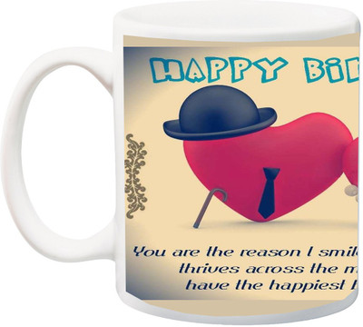 ME&YOU Gift for Husband/Wife/Boyfriend/Girlfriend/Couple On Valentine's Day Or Anniversary;Happy Birthday You are the love ever Print Ceramic Mug(325 ml), Multicolor
ME&YOU Gift for Husband/Wife/Boyfriend/Girlfriend/Couple On Valentine's Day Or Anniversary;Happy Birthday You are the love ever Print Ceramic Mug(325 ml), Multicolor
