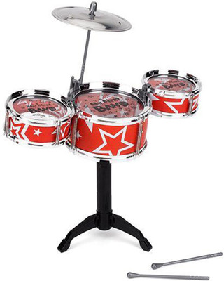HALO NATION Rockband Drum Set 8 pcs Kids Musical Instruments(Multicolor)