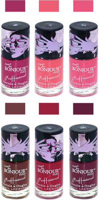 Bonjour Paris True Matte Nail Polish Pink-Peach-Pink-Brown-Red-Burgundy(Pack of 6)
Bonjour Paris True Matte Nail Polish Pink-Peach-Pink-Brown-Red-Burgundy(Pack of 6)