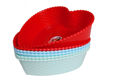 CSM Set of 6 Multipurpose Heart Shape Baskets (Color May Vary) Plastic Fruit & Vegetable Basket(Multicolor)
CSM Set of 6 Multipurpose Heart Shape Baskets (Color May Vary) Plastic Fruit & Vegetable Basket(Multicolor)