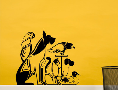 Wall Guru Vinyl Wall Decal And Sticker Sticker(Pack of 1, Black