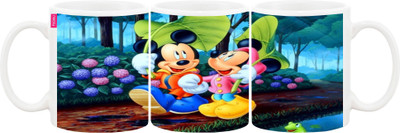 Ashvah Mug044 Ceramic Mug(350 ml), Multicolor
