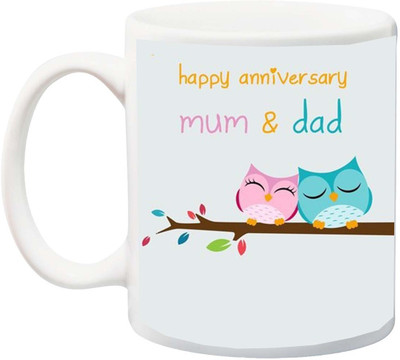ME&YOU Gift for Father/Mother/Daddy/Mummy;Happy Anniversary mom And dad Print Ceramic Mug(325 ml), Multicolor
ME&YOU Gift for Father/Mother/Daddy/Mummy;Happy Anniversary mom And dad Print Ceramic Mug(325 ml), Multicolor