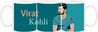 Ashvah Mug486 Ceramic Mug(350 ml), Multicolor