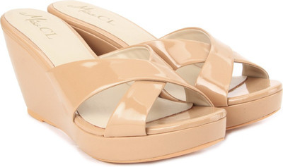 Miss CL By Carlton London Women Beige Wedges