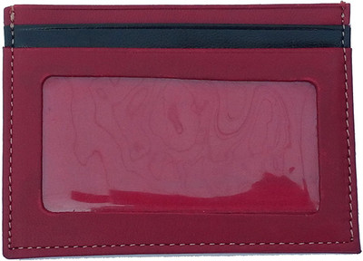 Illios Men Maroon Genuine Leather Wallet(5 Card Slots)