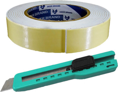 ELPH Double Sided Hand held Foam Tape with Paper Knife (Manual)(Set of 1, Yellow, Green)
ELPH Double Sided Hand held Foam Tape with Paper Knife (Manual)(Set of 1, Yellow, Green)